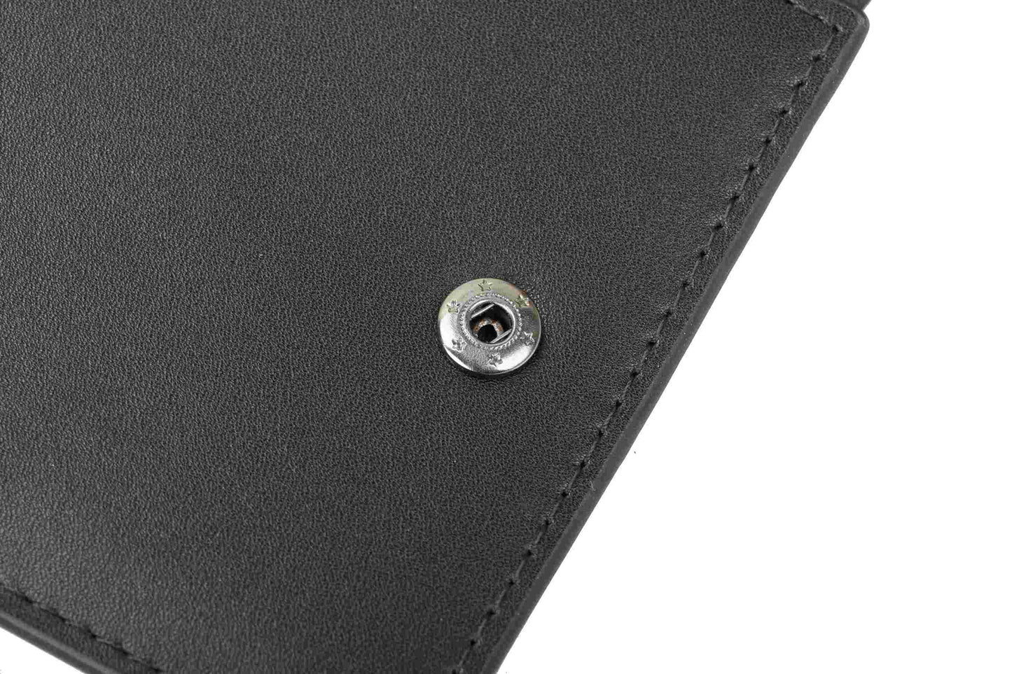 RFID Blocking Bifold Leather Wallet for Men - Black Genuine Leather