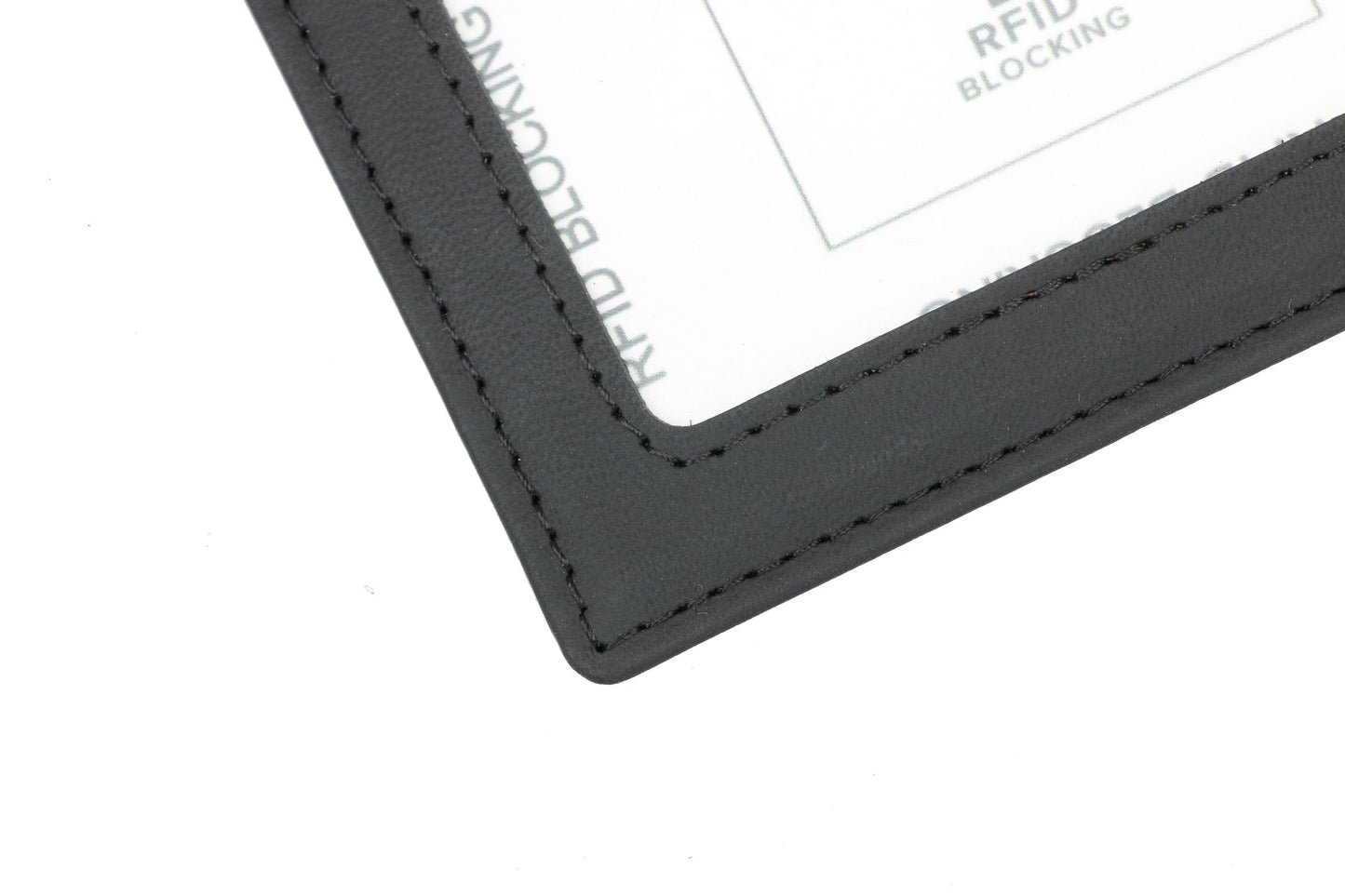 RFID Blocking Bifold Leather Wallet for Men - Black Genuine Leather