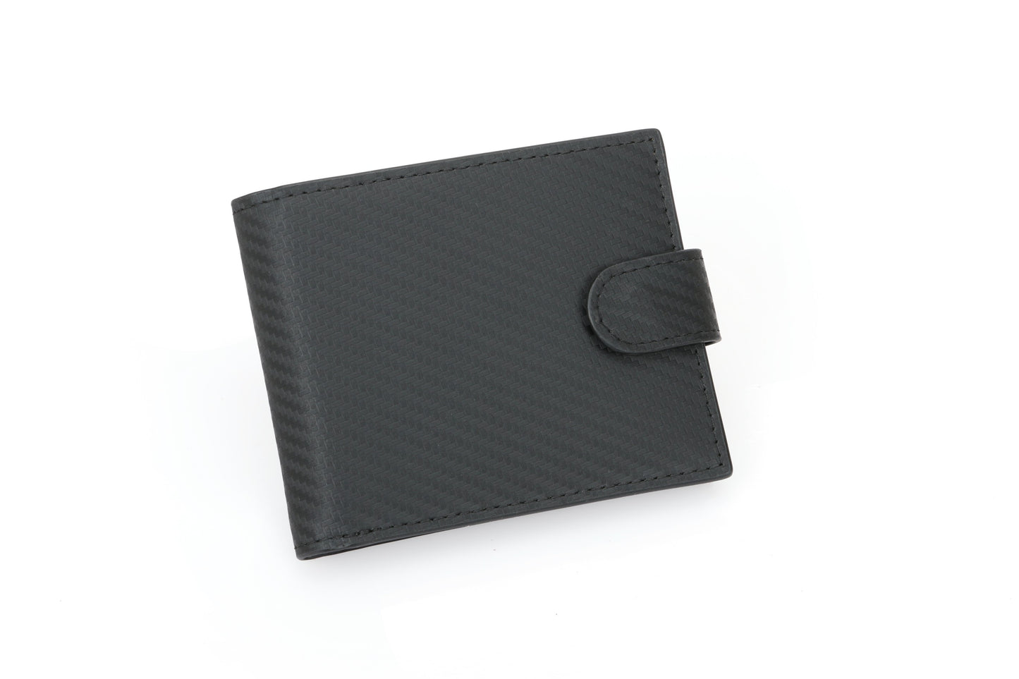 RFID Blocking Bifold Leather Wallet for Men - Black Genuine Leather