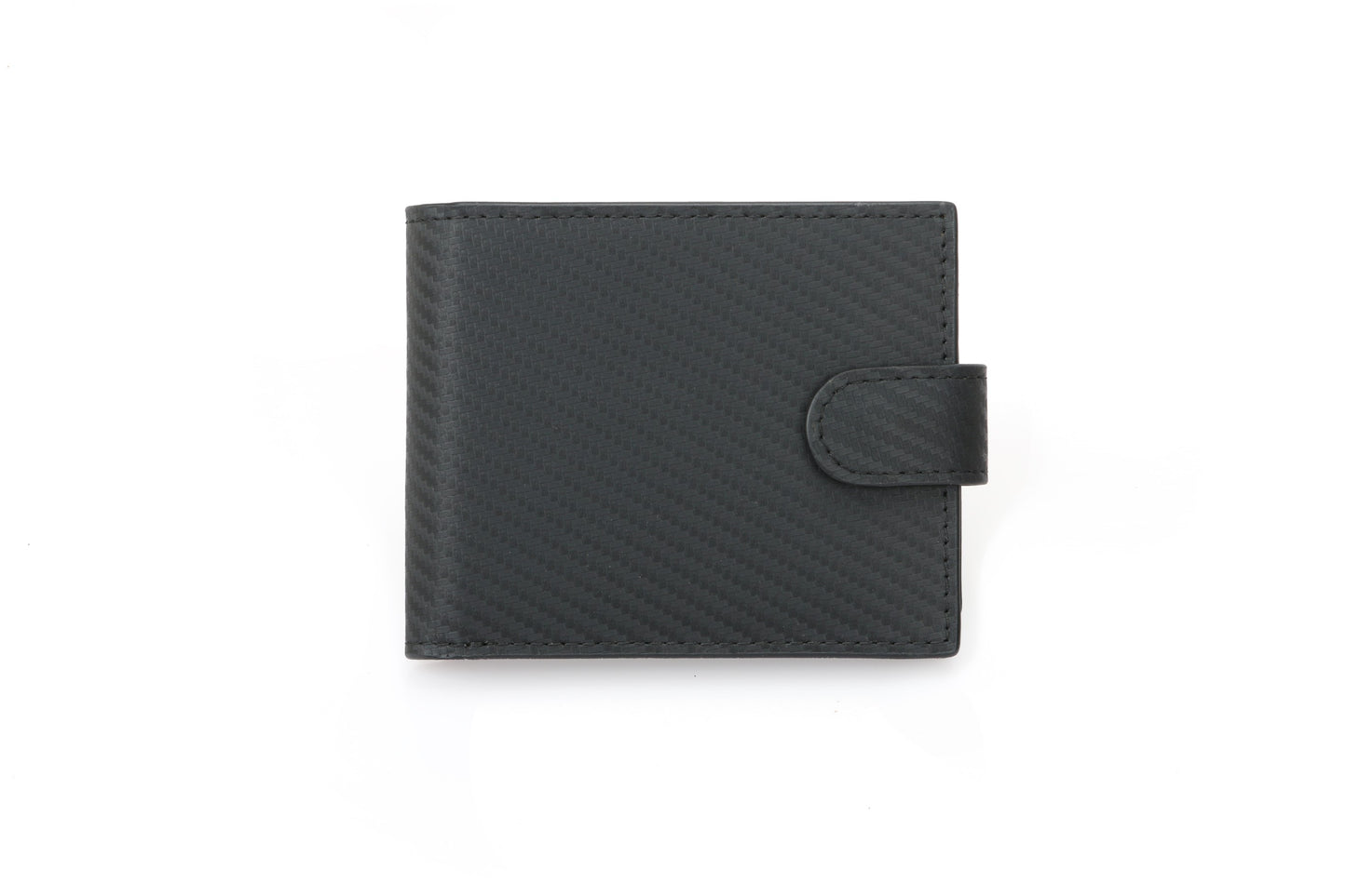 RFID Blocking Bifold Leather Wallet for Men - Black Genuine Leather