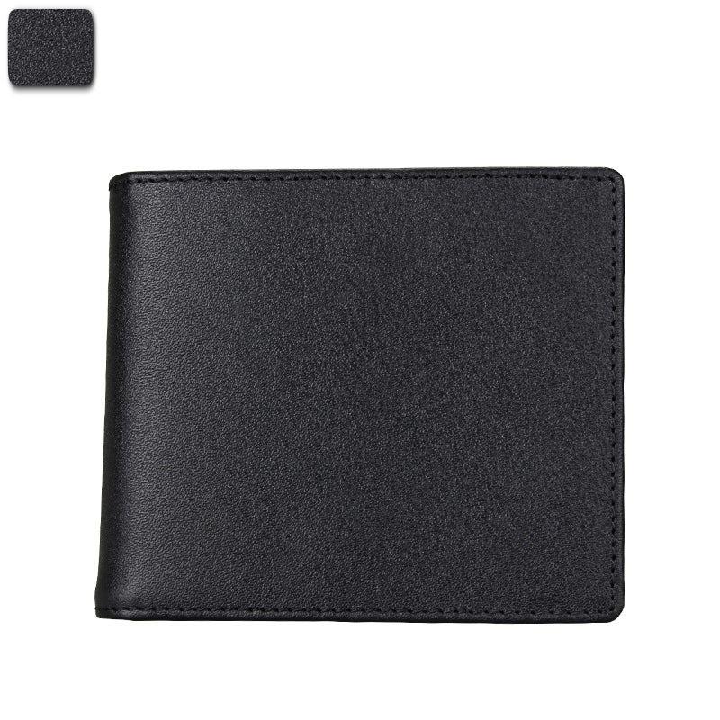 Hot Selling Export New Anti-Theft Rfid Men's Wallet Genuine Leather Wallet Crazy Horse Leather Short Casual Wallet