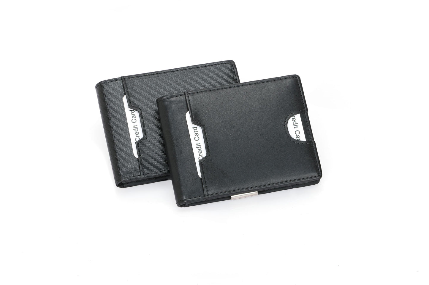 Men's RFID Multi-Functional Leather Wallet - Lightweight & Thin, Black