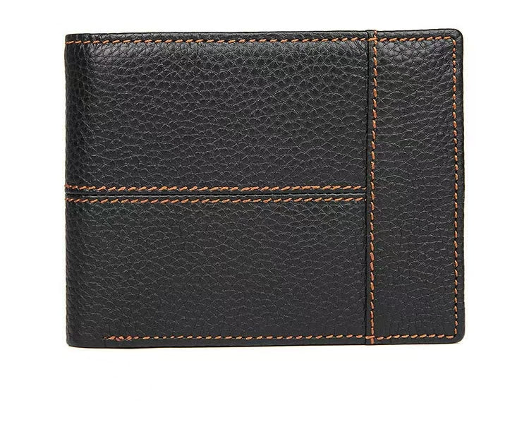 Slim Lightweight Retro Bifold Leather Wallet for Men | RFID