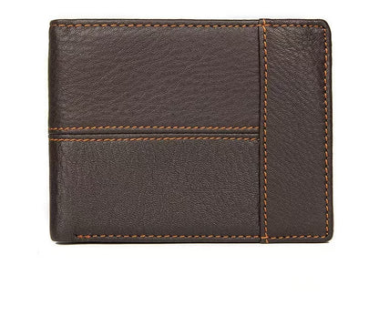 Slim Lightweight Retro Bifold Leather Wallet for Men | RFID