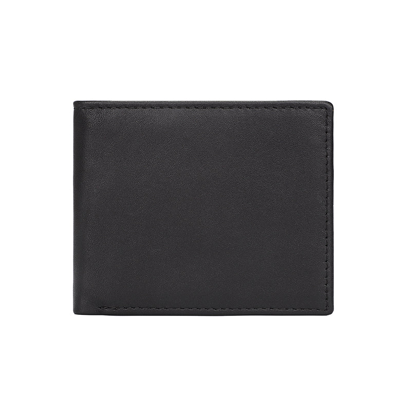 RFID Vintage Crazy Horse Leather Slim Men's Wallet