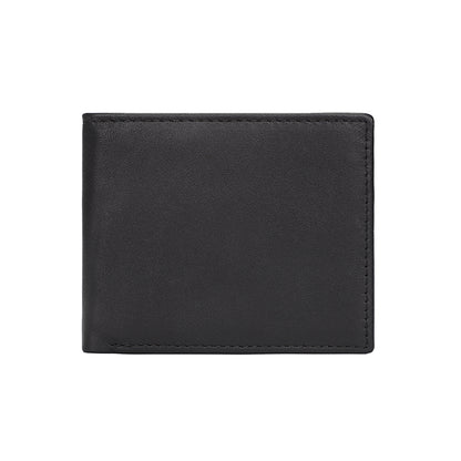 RFID Vintage Crazy Horse Leather Slim Men's Wallet