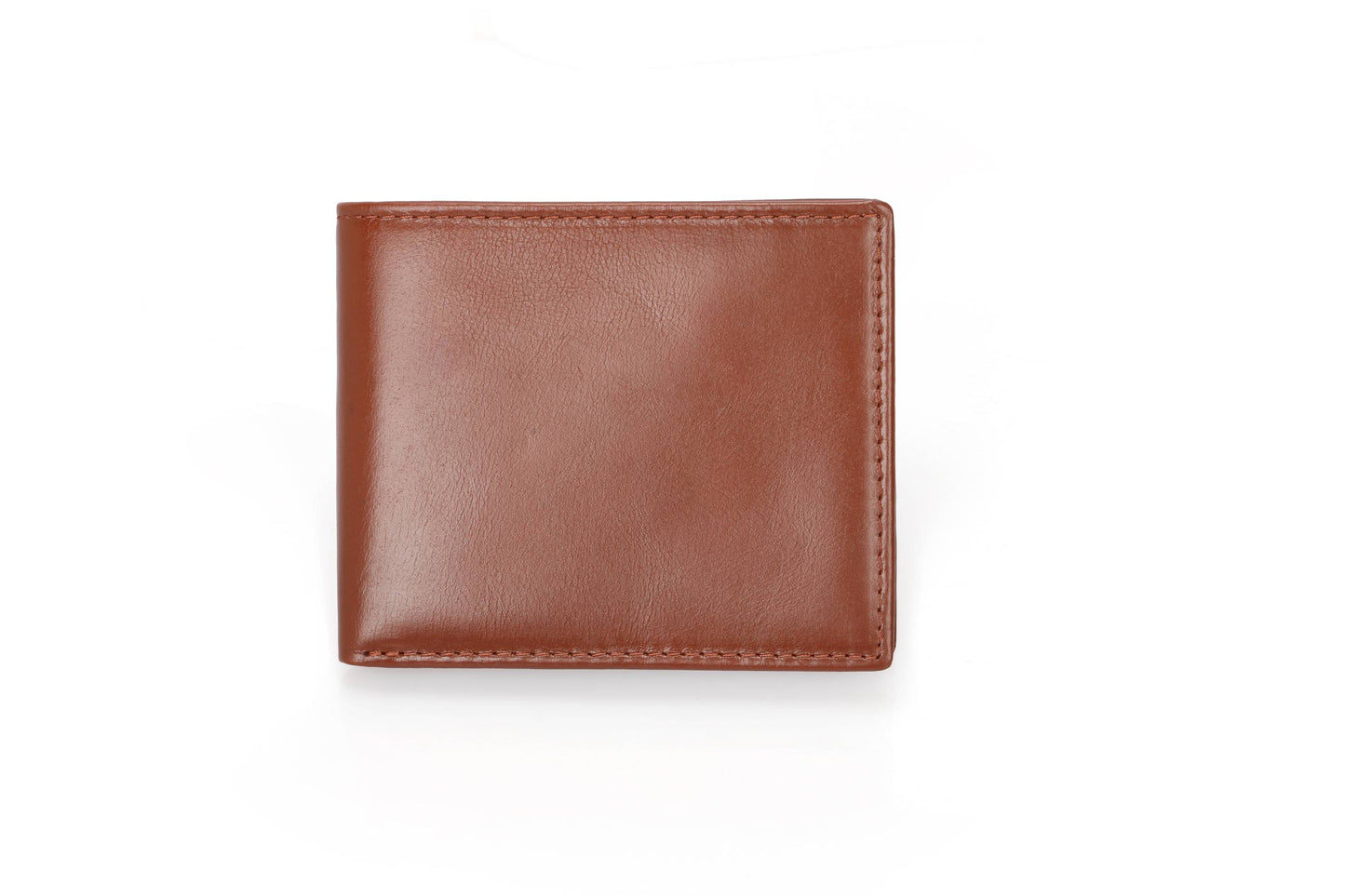 RFID-Blocking Bifold Wallet - Brown Oil Wax Leather