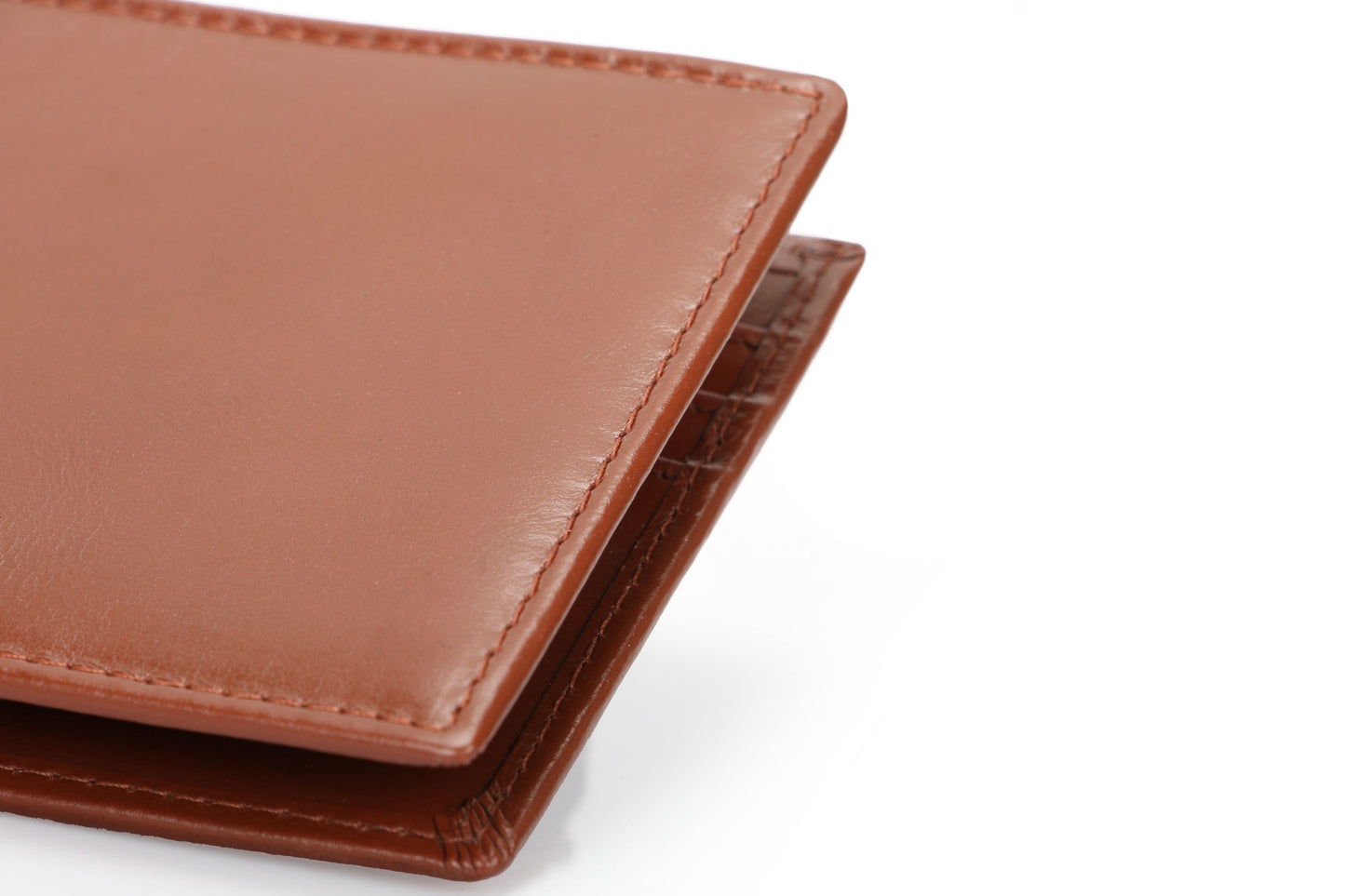 RFID-Blocking Bifold Wallet - Brown Oil Wax Leather