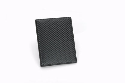 RFID Blocking Large Capacity Leather Card Holder - Black, Multiple Slots