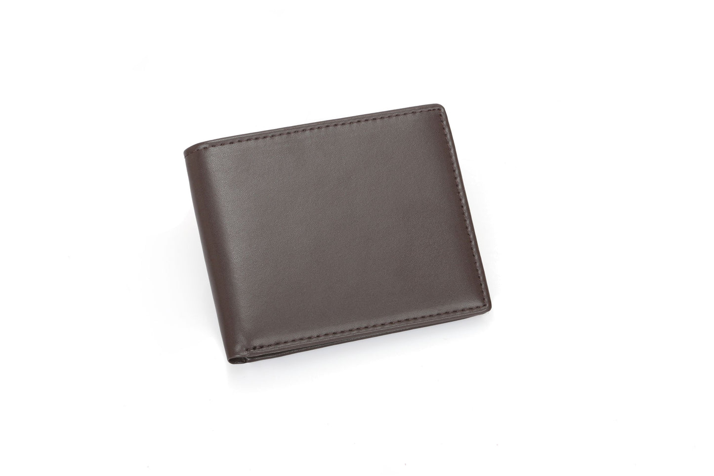 Men's RFID Leather Bifold Wallet - Black Top-Grain Genuine Leather