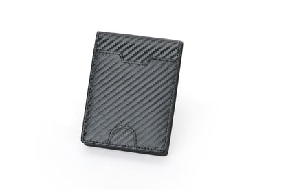 Men's RFID Multi-Functional Leather Wallet - Lightweight & Thin, Black