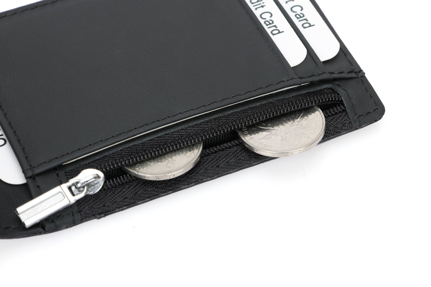 Men's RFID Multi-Functional Leather Wallet - Lightweight & Thin, Black