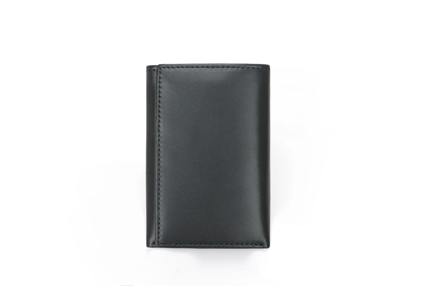 Men's RFID Leather Trifold Wallet - Black Top-Grain Genuine Leather