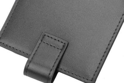 RFID Blocking Bifold Leather Wallet for Men - Black Genuine Leather